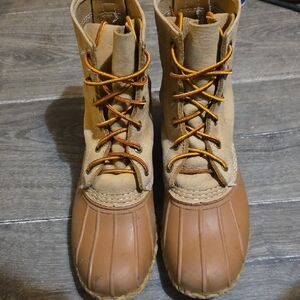 Tan and Brown Duck Boots